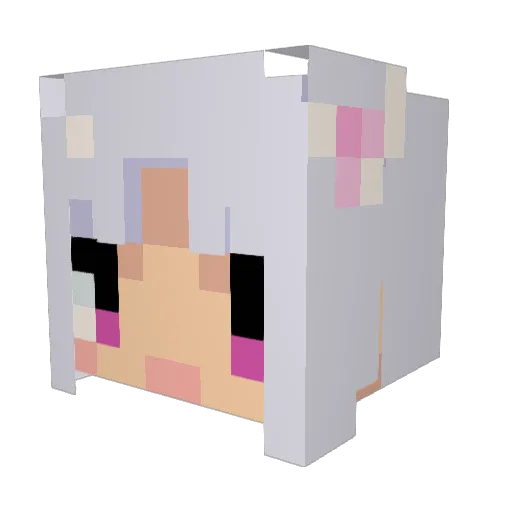 Teall005 Minecraft avatar head, 3D render