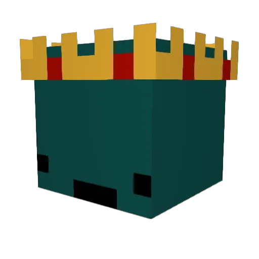 Tealuc Minecraft avatar head, 3D render