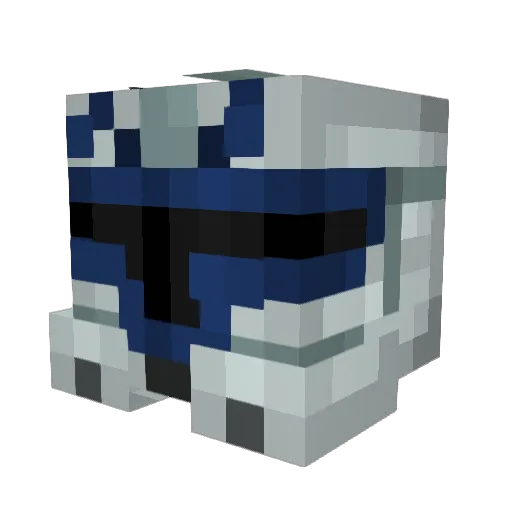 Tealy_26 Minecraft avatar head, 3D render