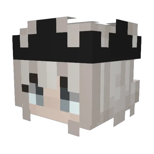 Team Minecraft avatar head, 3D render