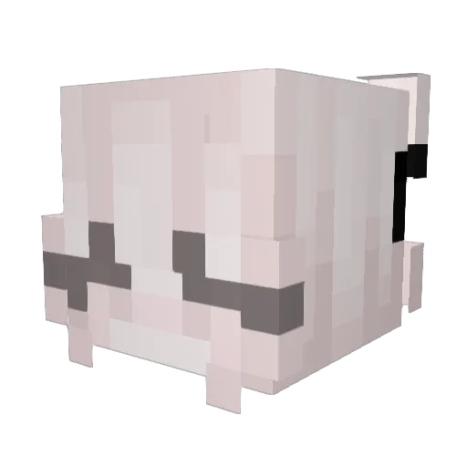 TeamCece Minecraft avatar head, 3D render