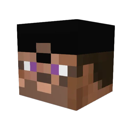 TeamChef1 Minecraft avatar head, 3D render