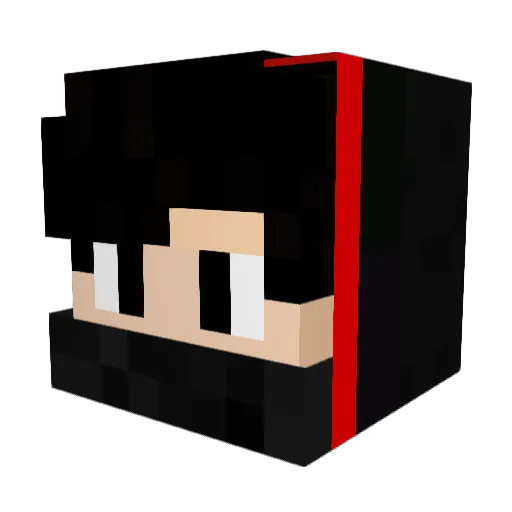 TeamEdgar_Skills Minecraft avatar head, 3D render