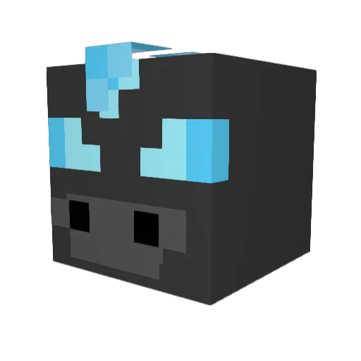 TeamRylen Minecraft avatar head, 3D render