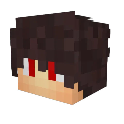 TeamStation Minecraft avatar head, 3D render