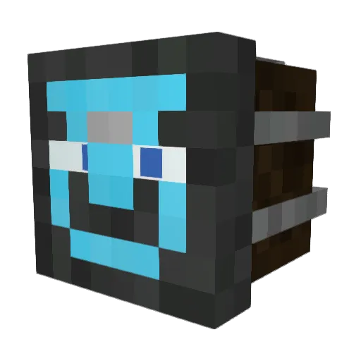 TeamUpgrade Minecraft avatar head, 3D render
