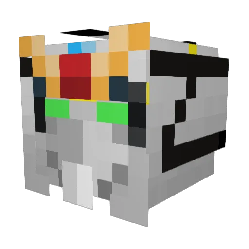 Team_WG Minecraft avatar head, 3D render