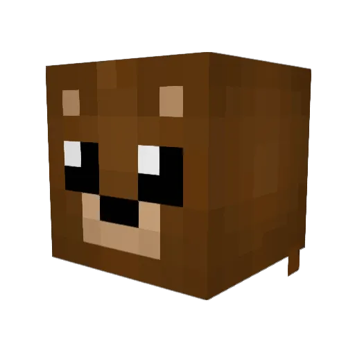 Teambeer Minecraft avatar head, 3D render
