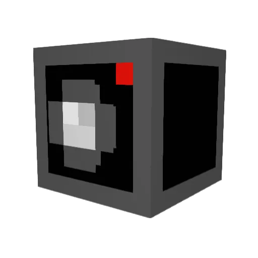 Teamcam Minecraft avatar head, 3D render