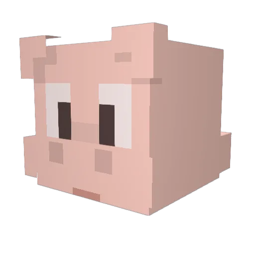 Teamfreund Minecraft avatar head, 3D render