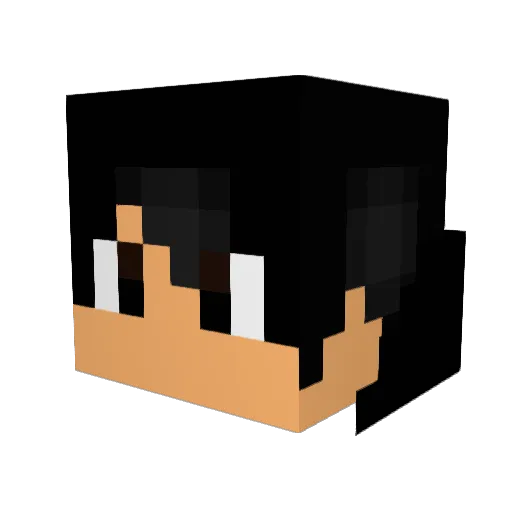 Teammatch Minecraft avatar head, 3D render
