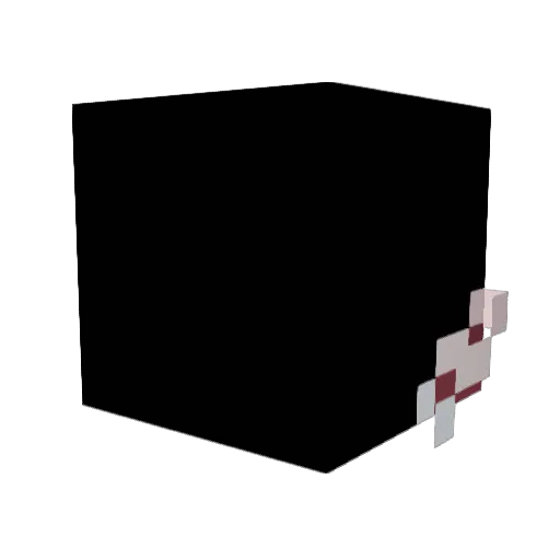 Teammates250 Minecraft avatar head, 3D render
