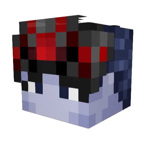 Teamscore Minecraft avatar head, 3D render