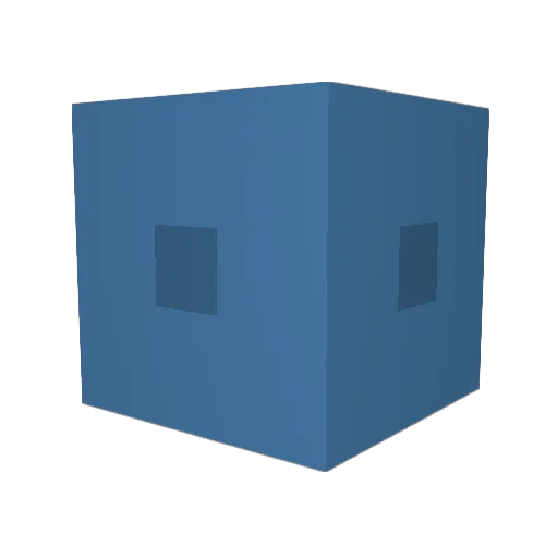 TeapotMan1 Minecraft avatar head, 3D render