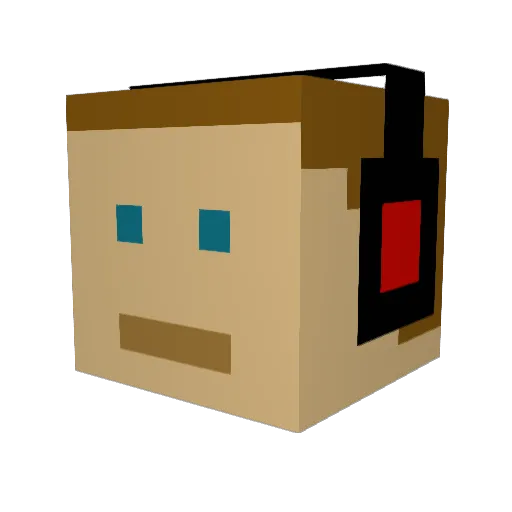 TearBear93 Minecraft avatar head, 3D render