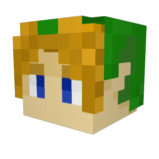 TearsInMyRamen Minecraft avatar head, 3D render