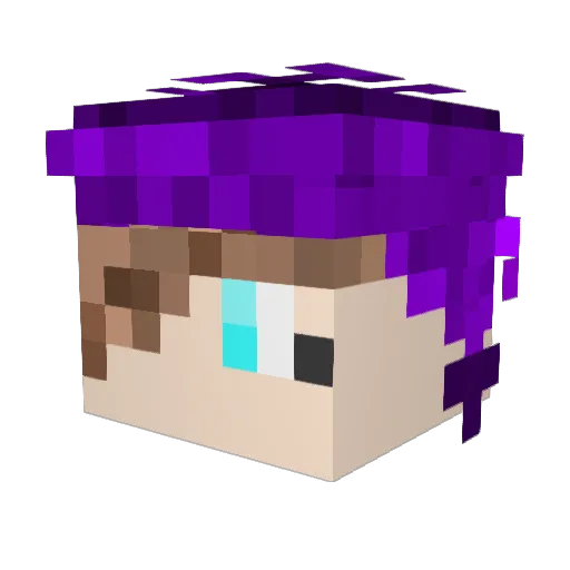 Tears_0329 Minecraft avatar head, 3D render