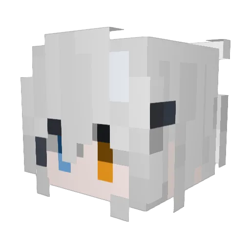 Tearye Minecraft avatar head, 3D render