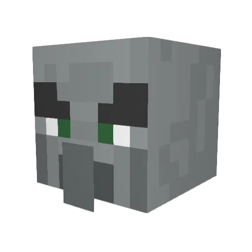 Tease_leon Minecraft avatar head, 3D render