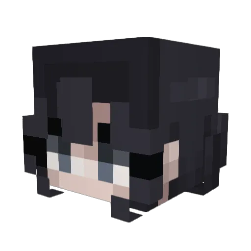 Teaskit Minecraft avatar head, 3D render