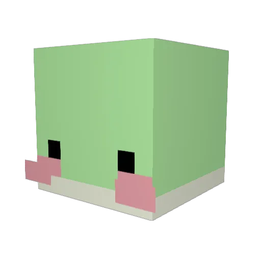 Teatray Minecraft avatar head, 3D render