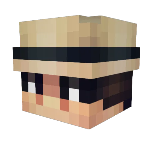 Teazy__ Minecraft avatar head, 3D render