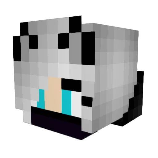 Tebrithiel Minecraft avatar head, 3D render