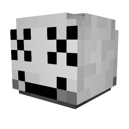 TebyLoco Minecraft avatar head, 3D render