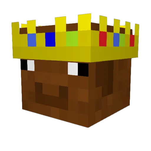 Tecaria Minecraft avatar head, 3D render