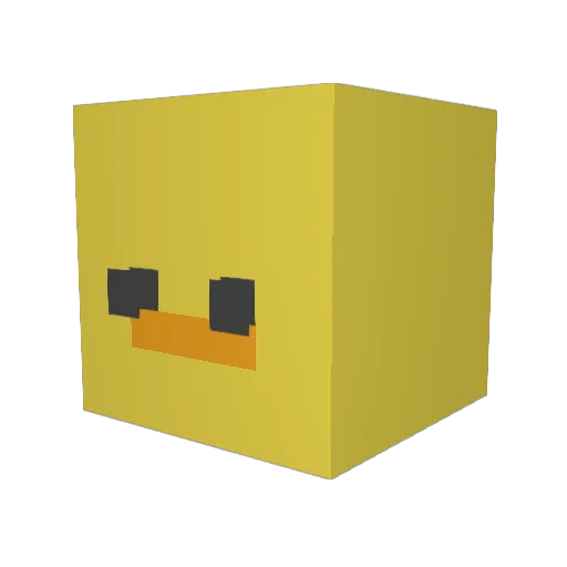 Tech804 Minecraft avatar head, 3D render