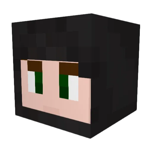 TechFigure Minecraft avatar head, 3D render