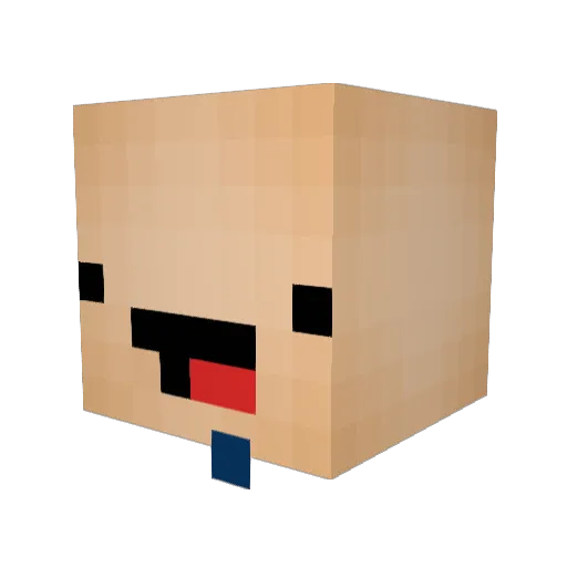 TechHelp Minecraft avatar head, 3D render