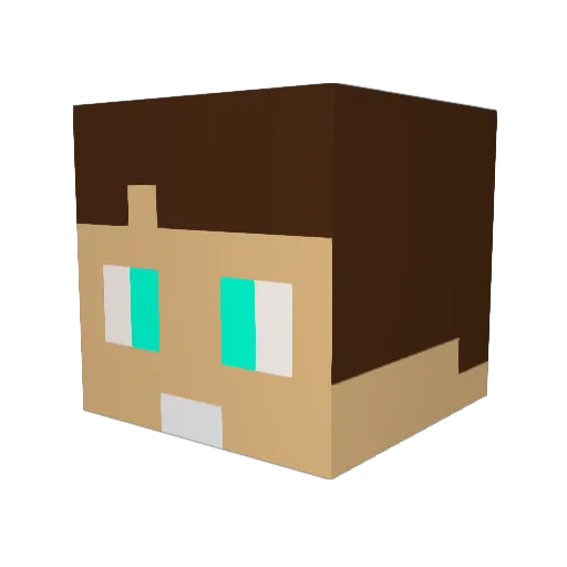 TechJoey Minecraft avatar head, 3D render