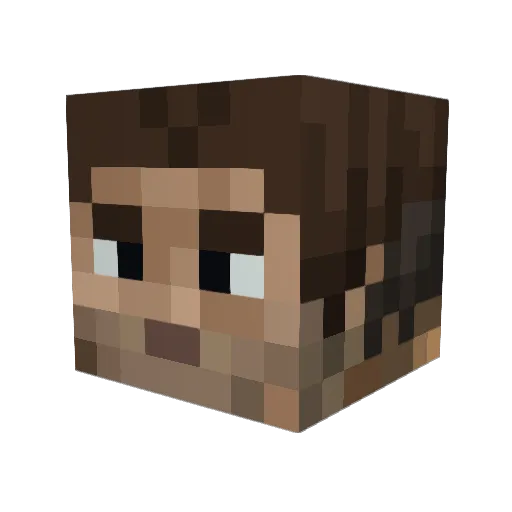 TechKevTV Minecraft avatar head, 3D render