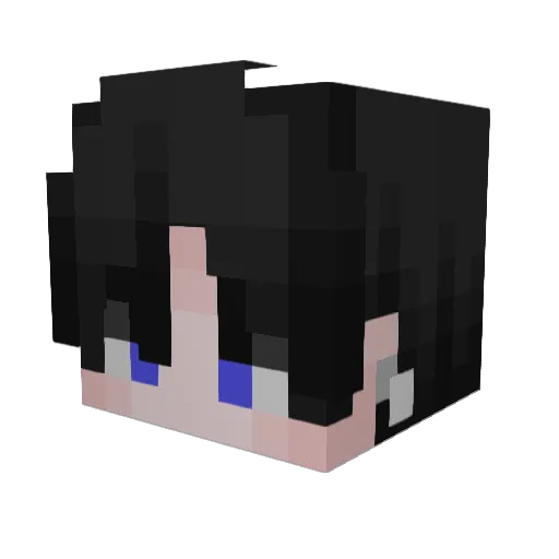 TechKio Minecraft avatar head, 3D render