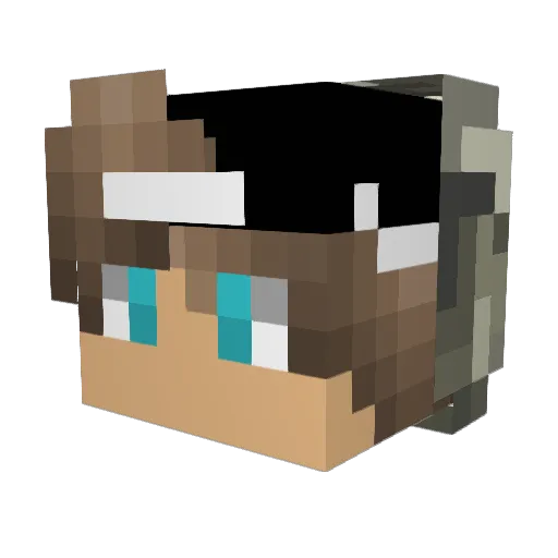 TechNICK4002 Minecraft avatar head, 3D render