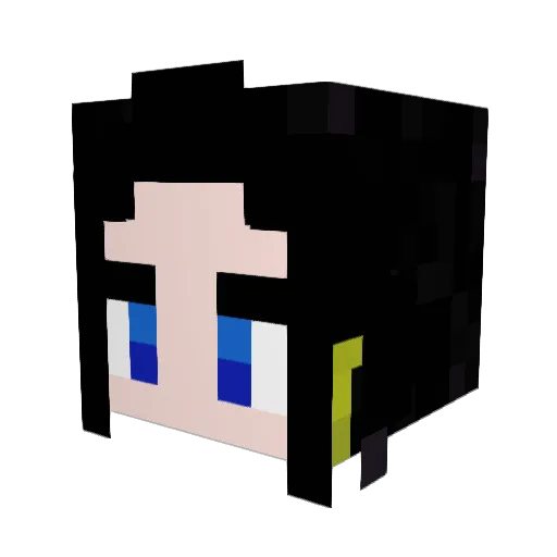 TechPad Minecraft avatar head, 3D render