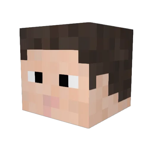 TechSarge Minecraft avatar head, 3D render