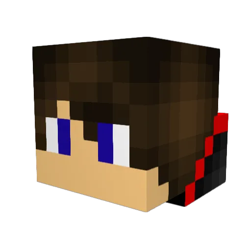TechTectrix Minecraft avatar head, 3D render