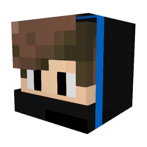 TechWings001 Minecraft avatar head, 3D render