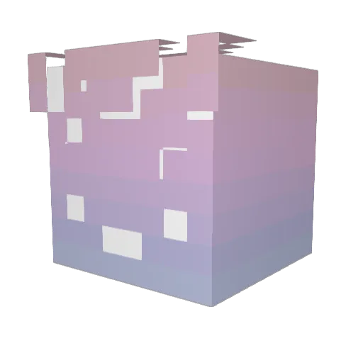 TechZ24 Minecraft avatar head, 3D render