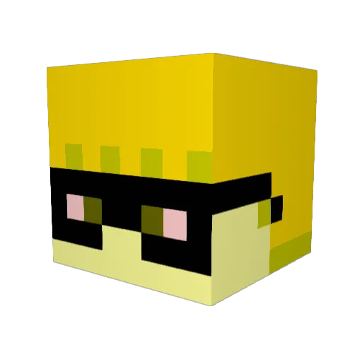 Tech_OG Minecraft avatar head, 3D render