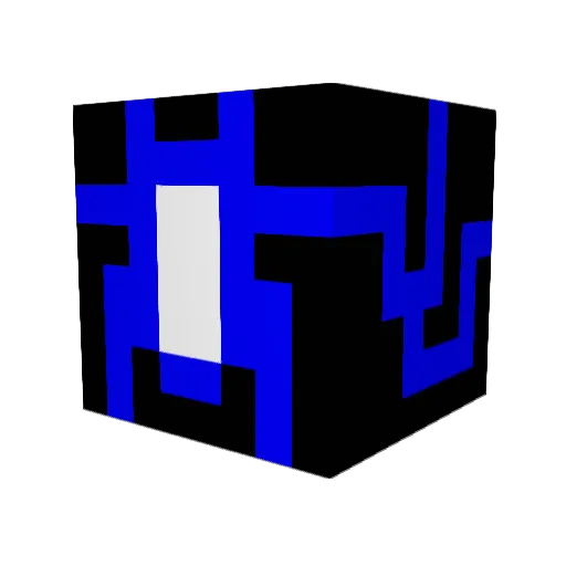 Tech_Spec Minecraft avatar head, 3D render