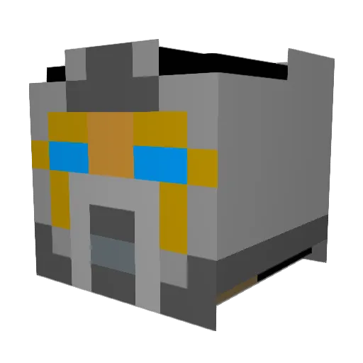Tech_Support_Man Minecraft avatar head, 3D render