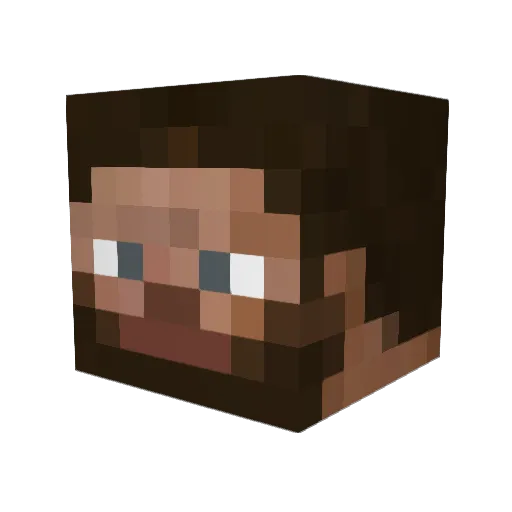 Techie_005 Minecraft avatar head, 3D render