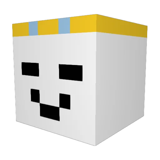 Techixyi Minecraft avatar head, 3D render