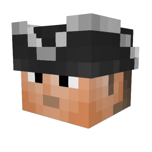 Techn0Nugget Minecraft avatar head, 3D render