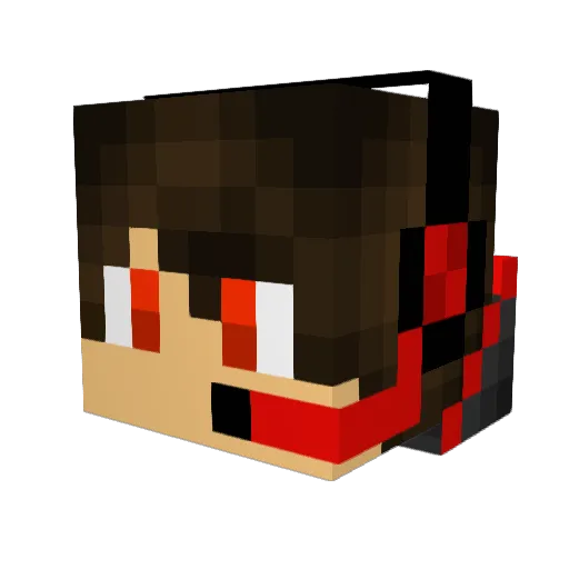 Techn0cam Minecraft avatar head, 3D render