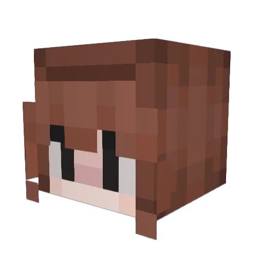 Techn0path Minecraft avatar head, 3D render