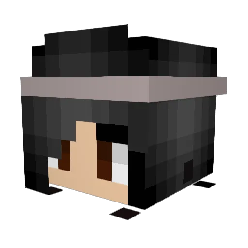 Technado Minecraft avatar head, 3D render